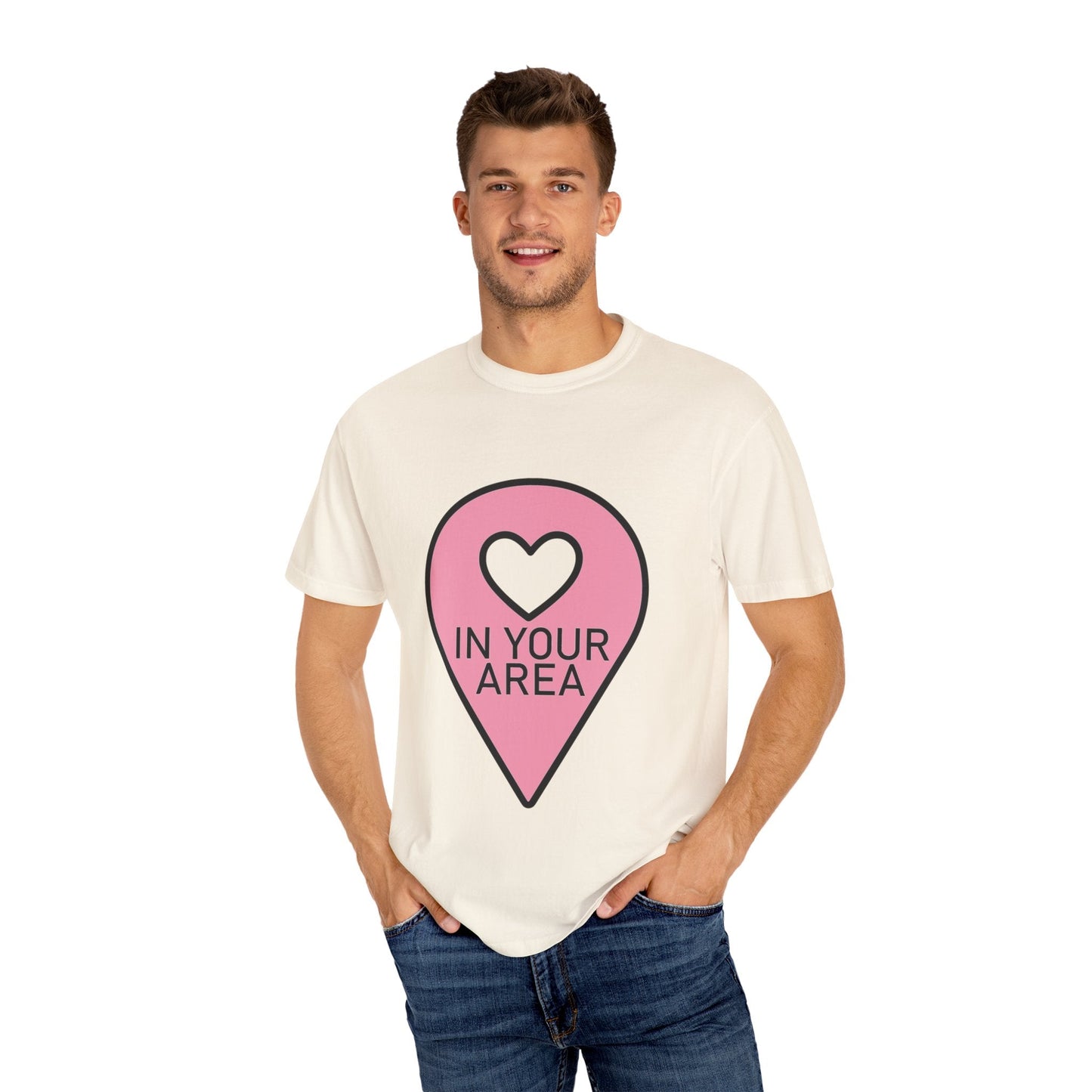 In Your Area Pin Marker – Dyed T-shirt Printify