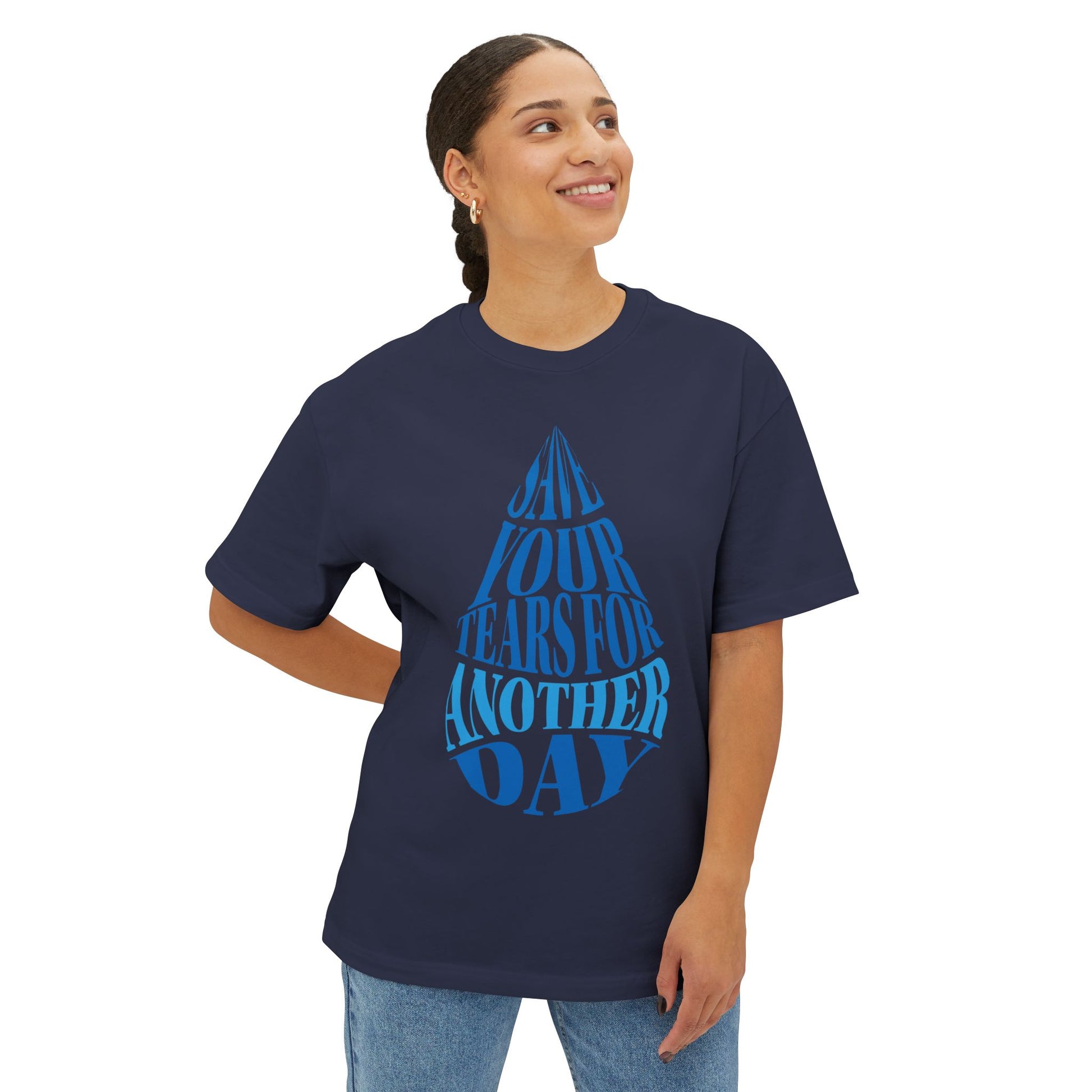 Tears of Tomorrow Unisex Oversized Boxy Tee - snazzymerch