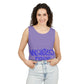 World Tour Bubble Letter-Dyed Tank Top Printify