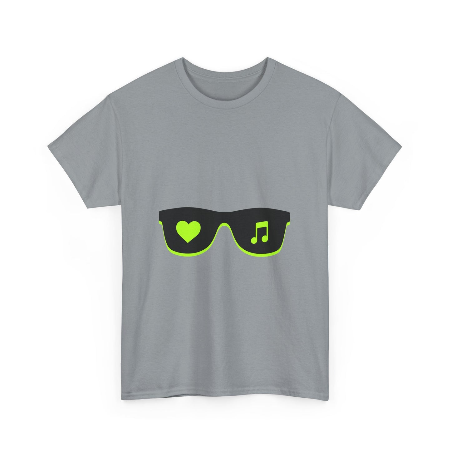 Neon Love Notes Unisex Heavy cotton tee Printify