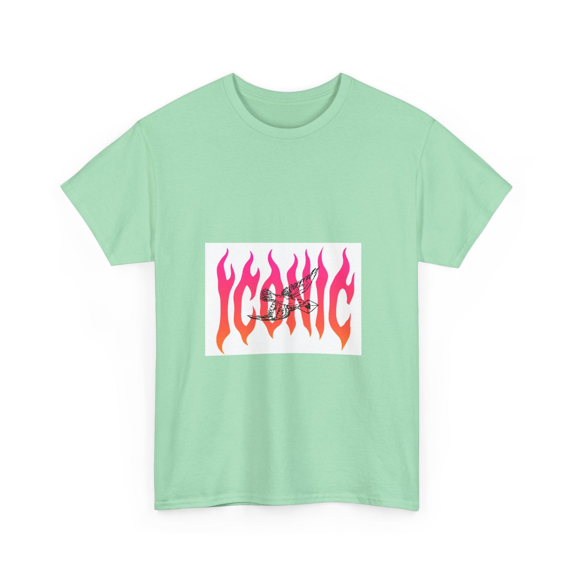 Flame Flight Iconic Unisex Heavy cotton tee Printify