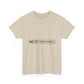 Plain Minimal Black Unisex Heavy Cotton Tee - snazzymerch