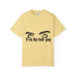 Billie Eilish Inspired Dyed T-shirt – Eyes & Shadows Gothic Edition Printify