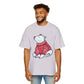 Polar Bear in Red Sweater Oversized Tee – Christmas Sale Edition Printify