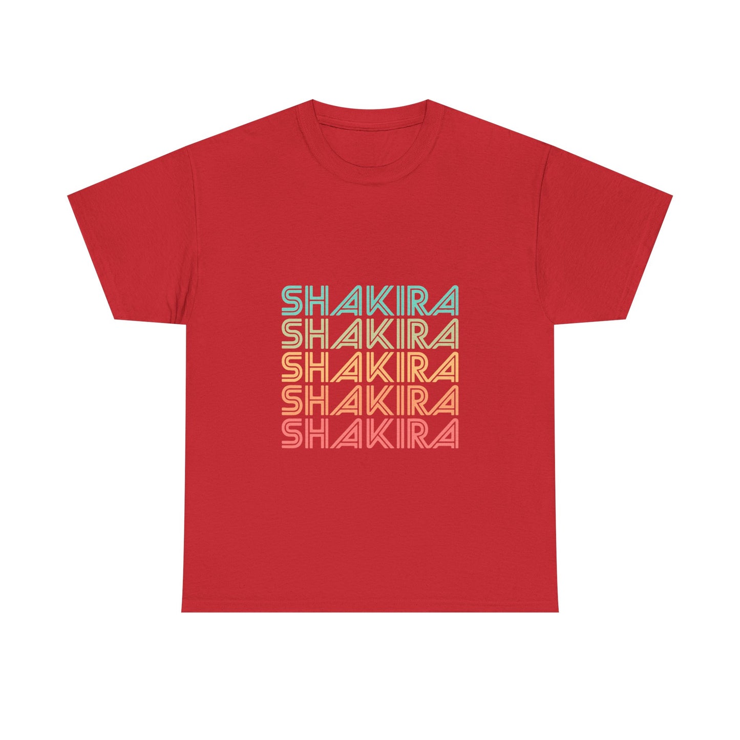 Retro Pop Lines Unisex Heavy cotton tee Printify