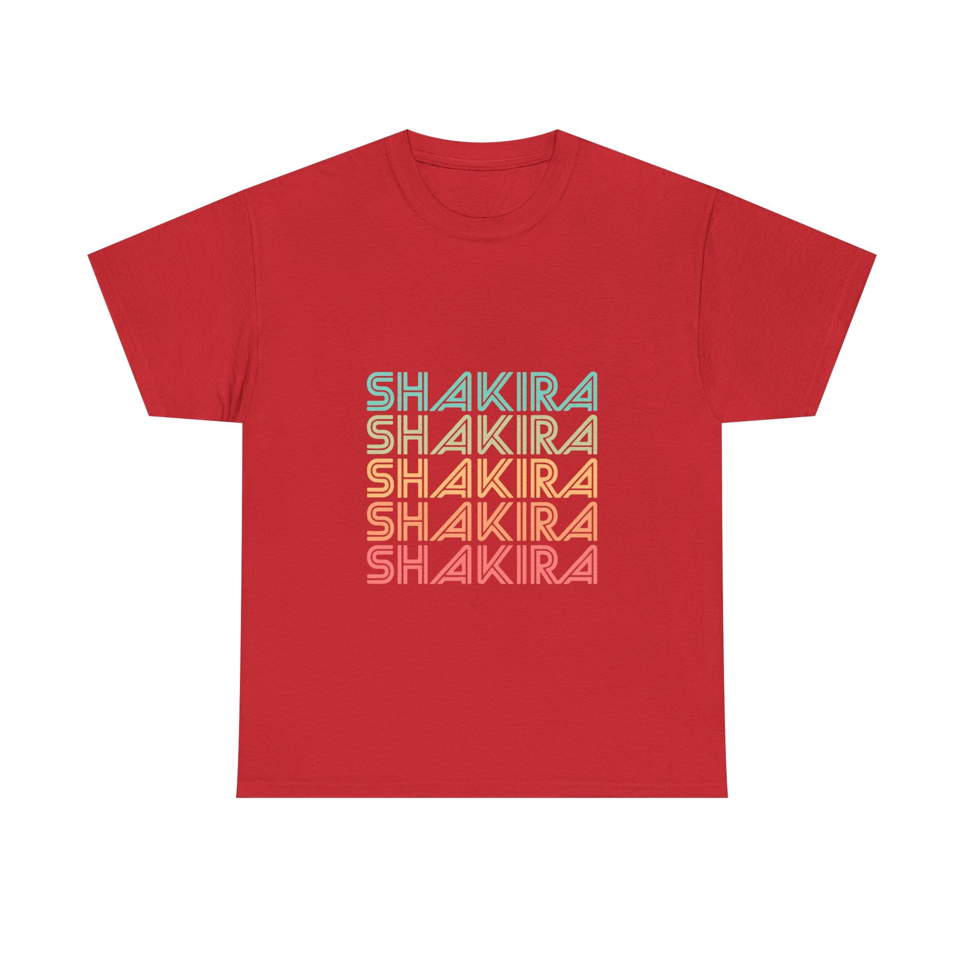 Retro Pop Lines Unisex Heavy cotton tee Printify