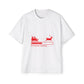 Christmas Loading Oversized Tee – Festive Santa Sleigh Holiday T-Shirt Printify