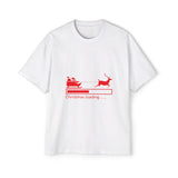 Christmas Loading Oversized Tee – Festive Santa Sleigh Holiday T-Shirt Printify