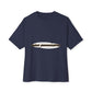 Cut-Out Text Unisex Oversized Boxy Tee - snazzymerch