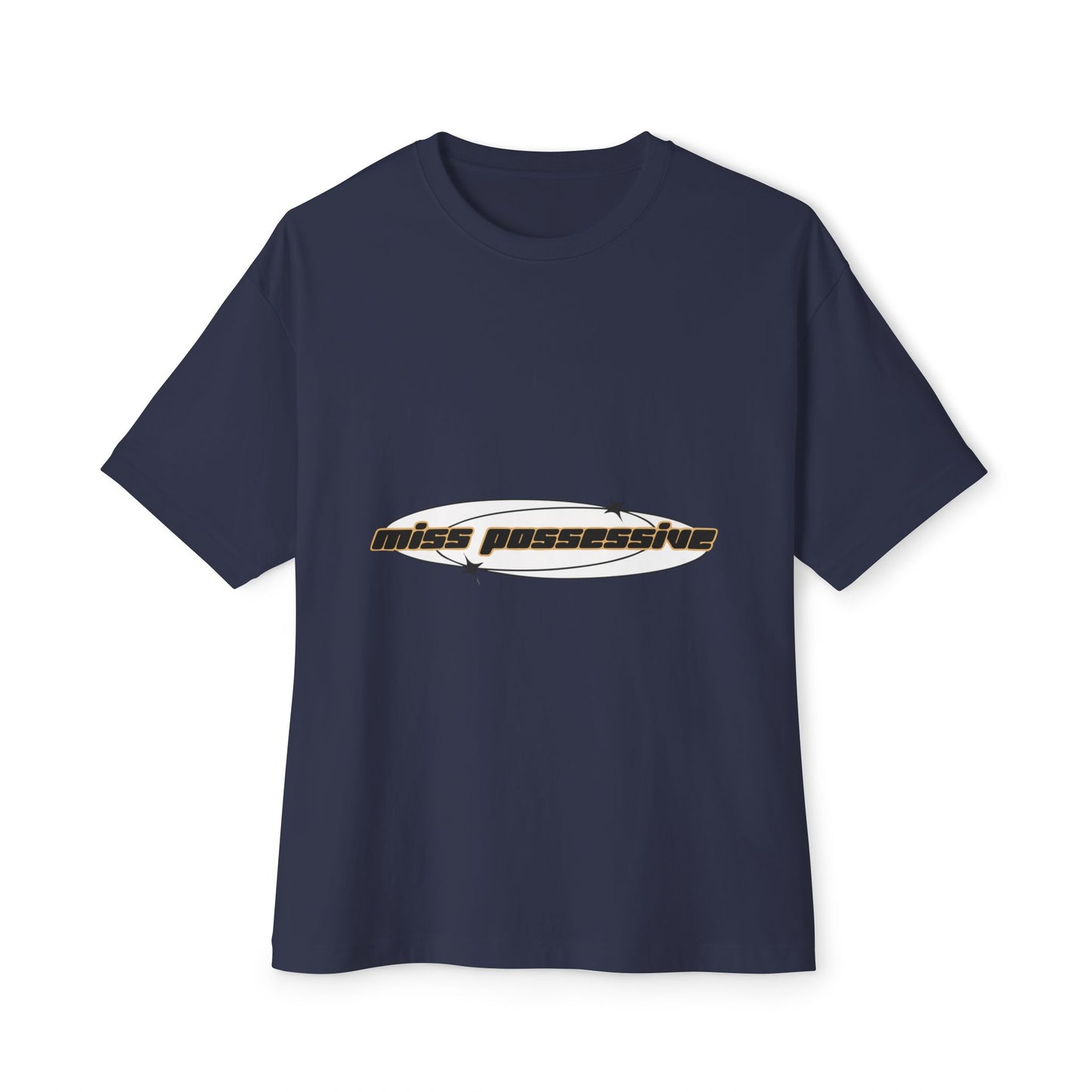 Cut-Out Text Unisex Oversized Boxy Tee - snazzymerch
