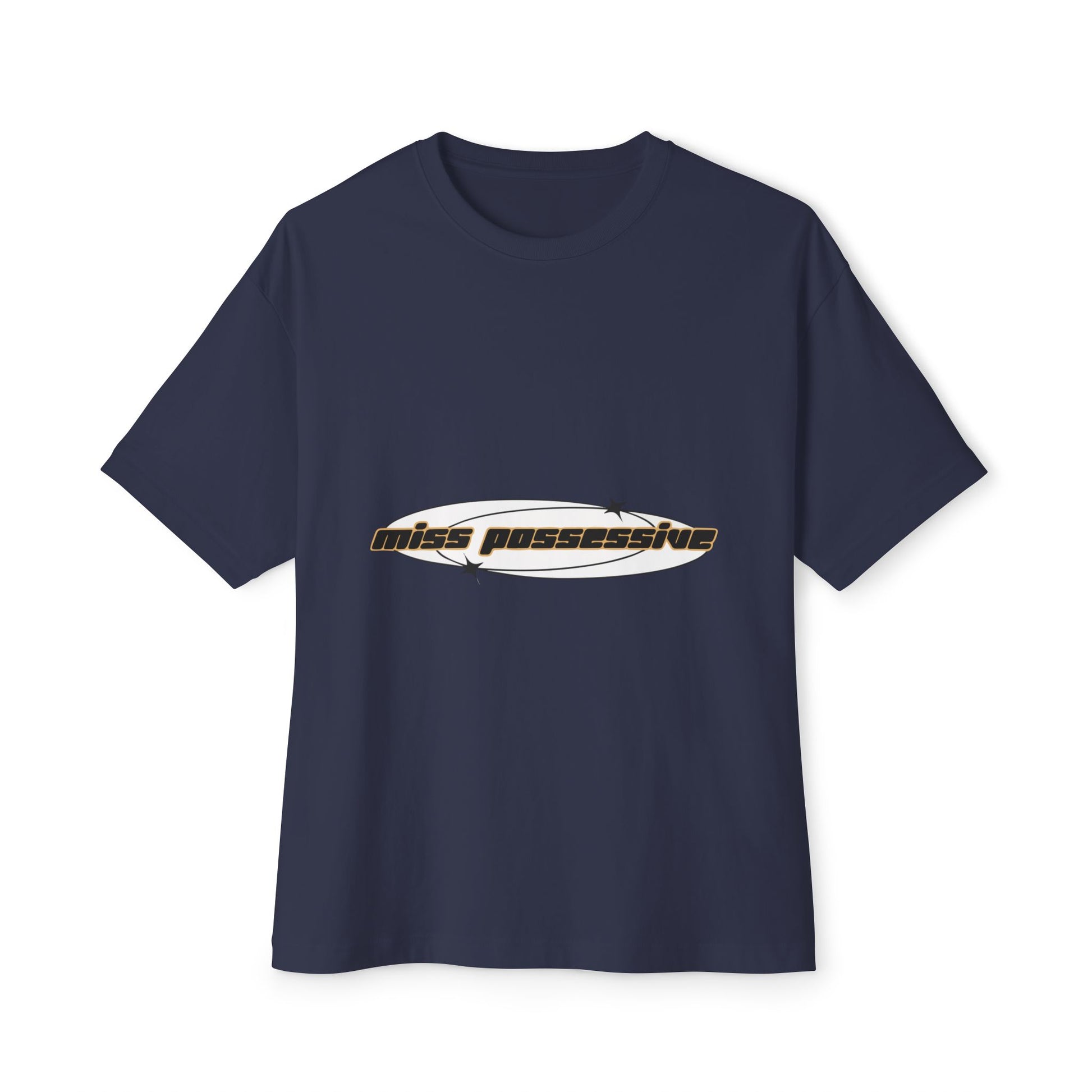 Cut-Out Text Unisex Oversized Boxy Tee - snazzymerch