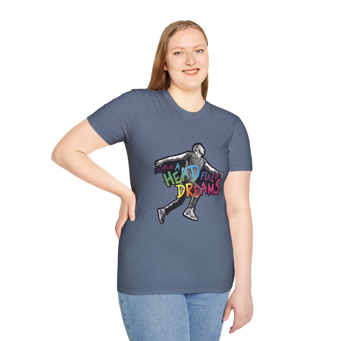 Unisex Softstyle T-Shirt Inspired by Coldplay A Head Full of Dreams Chris Printify