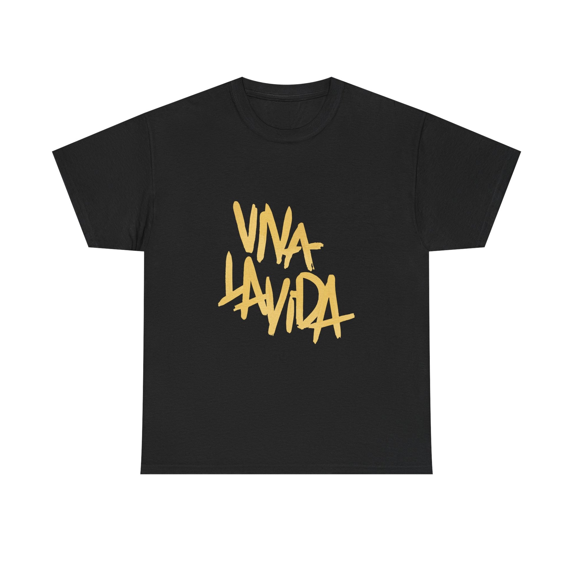 Golden Brush Script Unisex Cotton Tee Printify