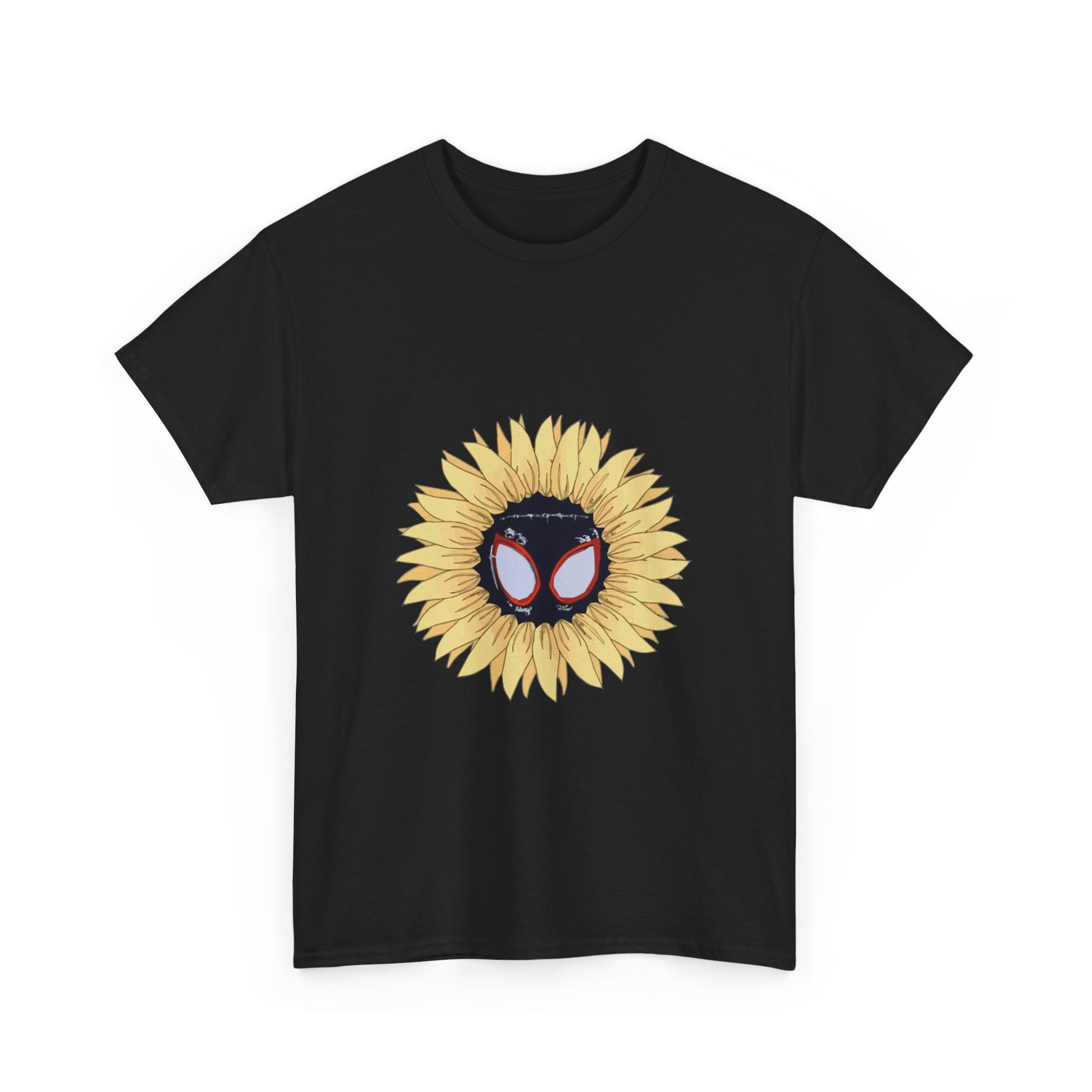 Sunflower Mask Illustration Unisex Heavy cotton Tee Printify