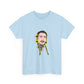 Cartoon Face with Sunflowers Unisex Heavy cotton Tee Printify