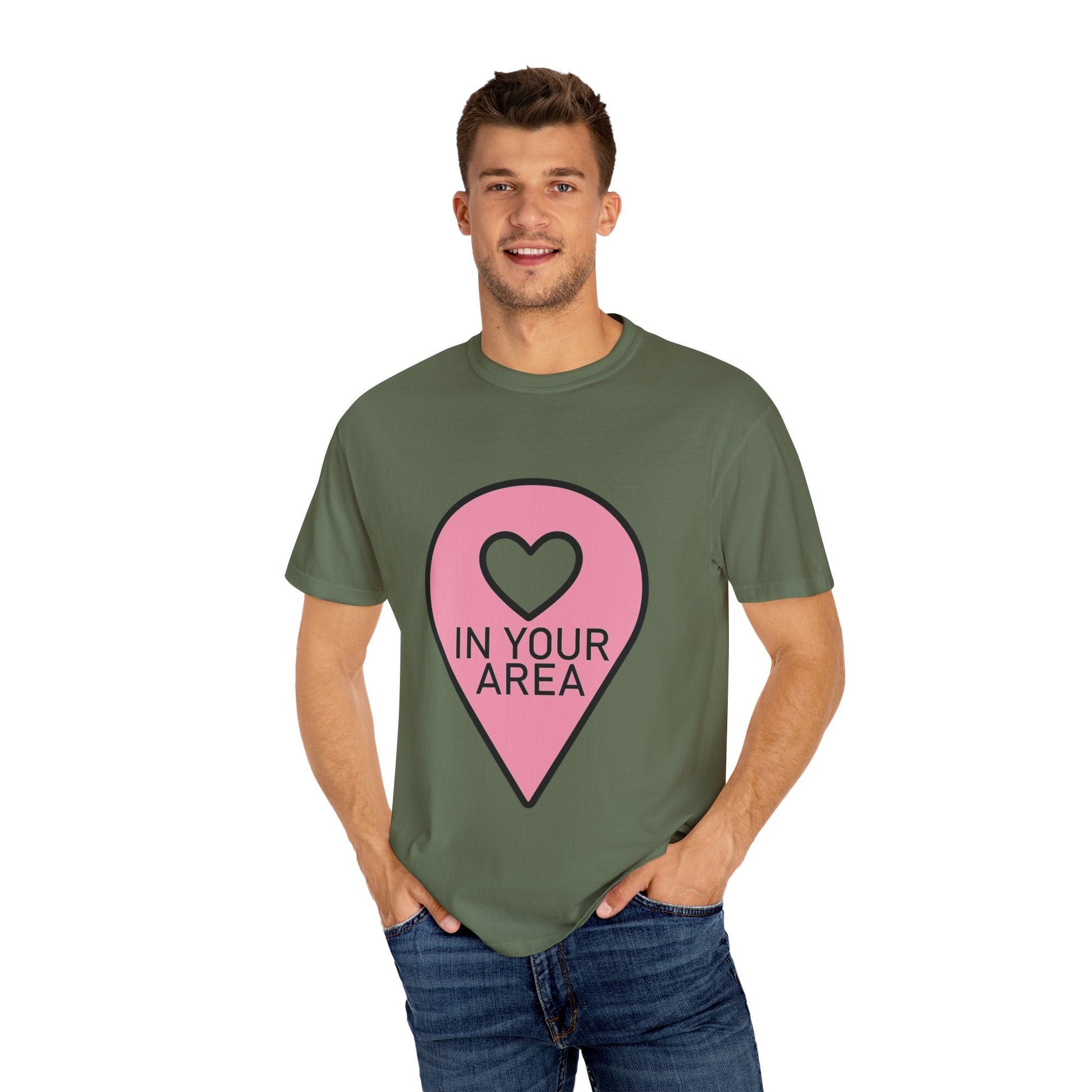 In Your Area Pin Marker – Dyed T-shirt Printify