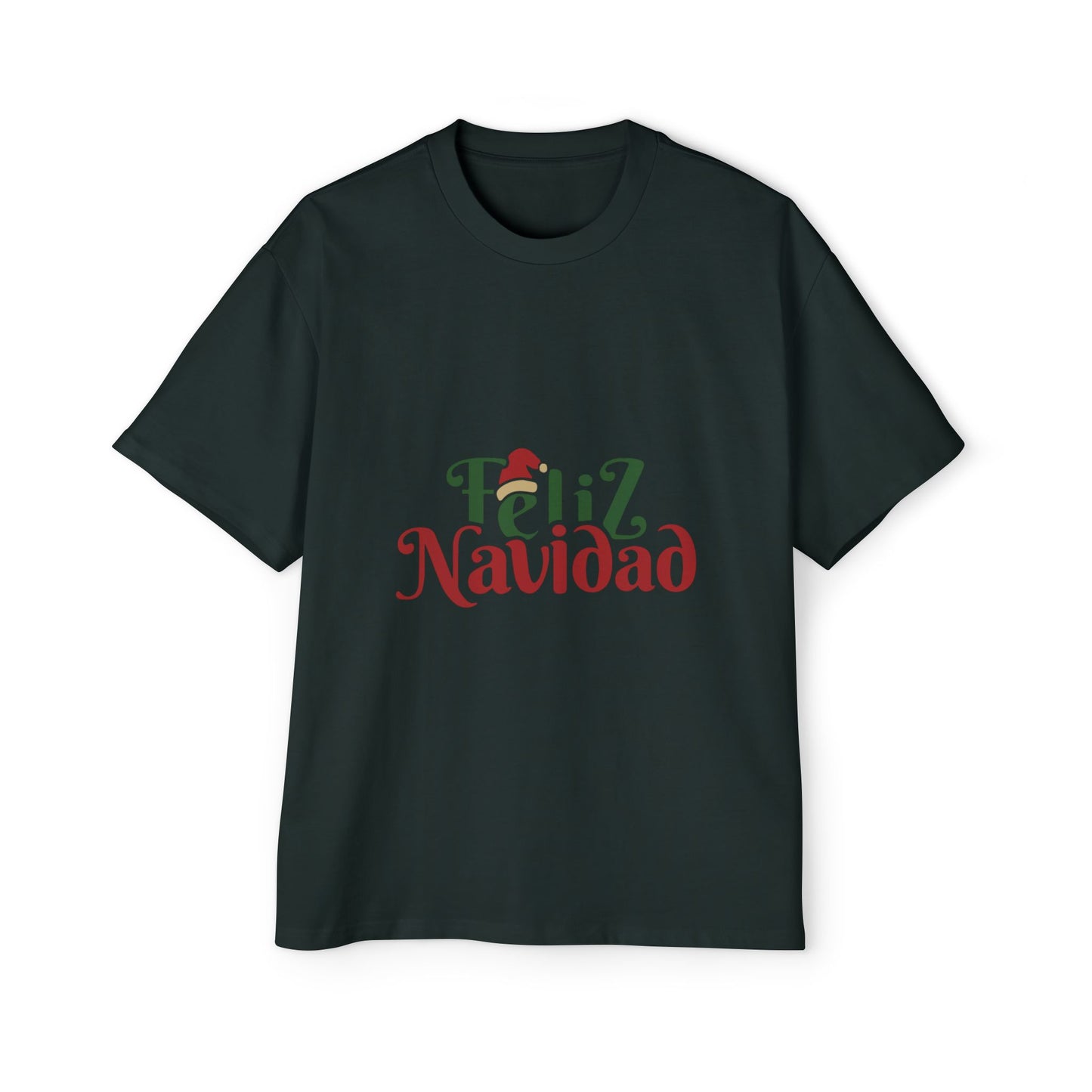Feliz Navidad Oversized Tee – Festive Spanish Christmas T-Shirt Printify