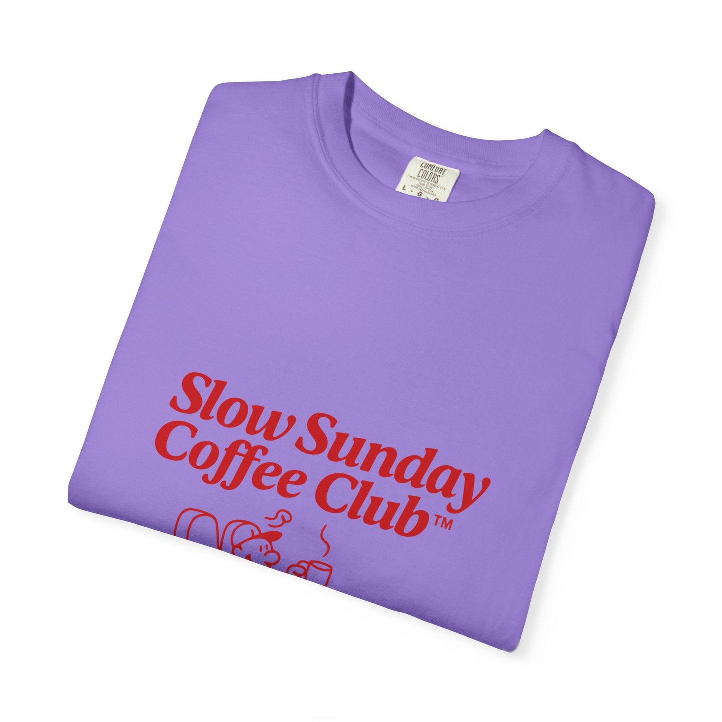 Unisex Garment-Dyed T-shirt – Snazzy Coffe Club Edition Printify