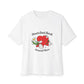 Abstract Guitar Sketch Oversized Boxy Tee Printify