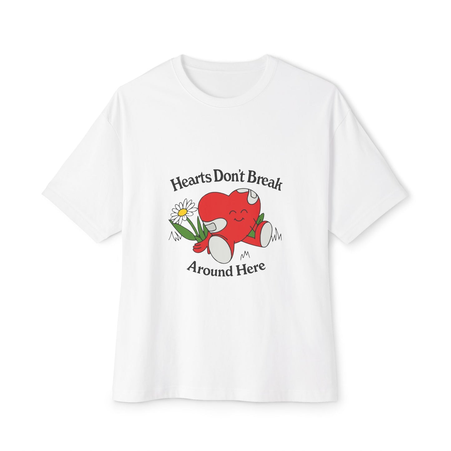 Abstract Guitar Sketch Oversized Boxy Tee Printify