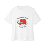 Abstract Guitar Sketch Oversized Boxy Tee Printify