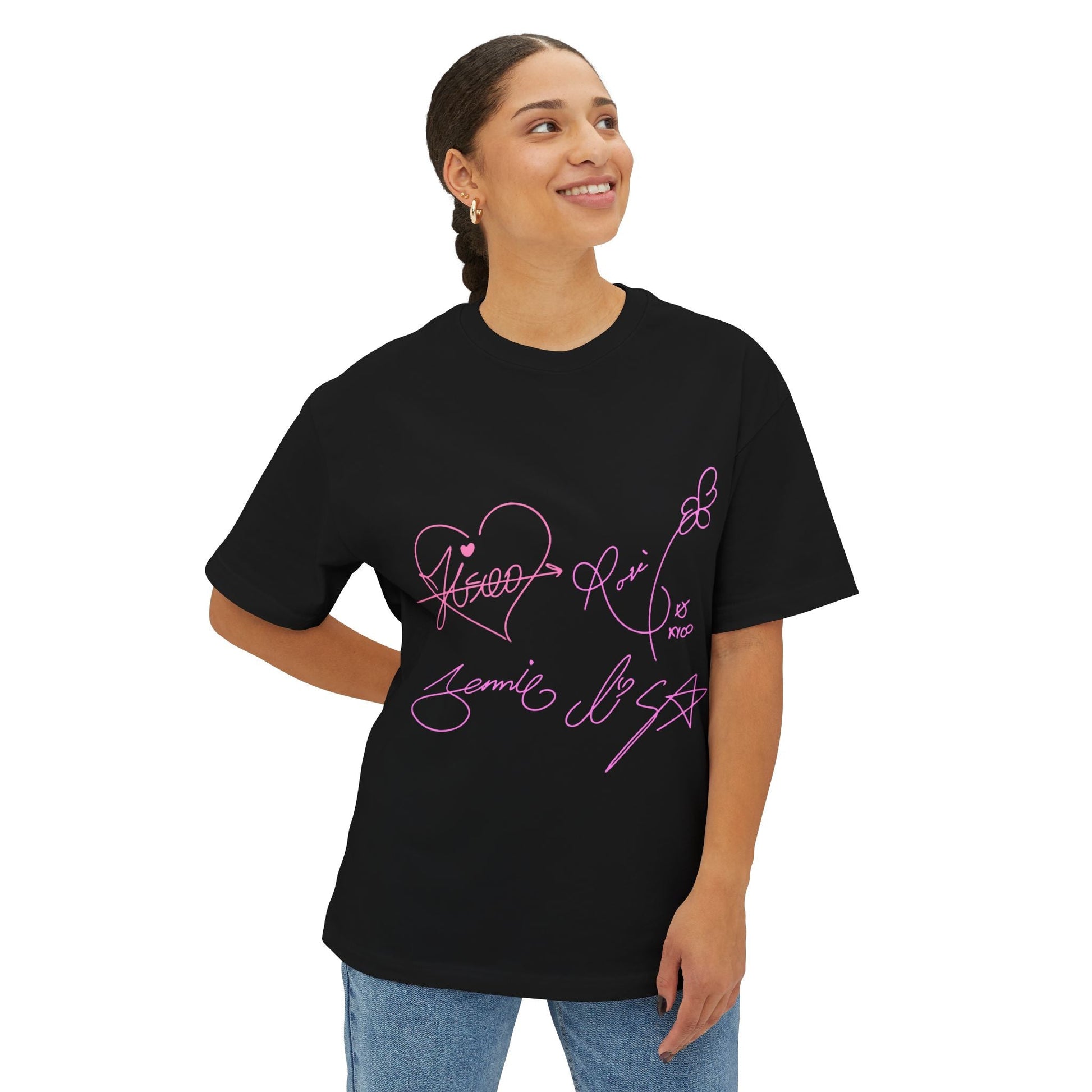 Signature Autograph – Oversized Boxy Tee Printify