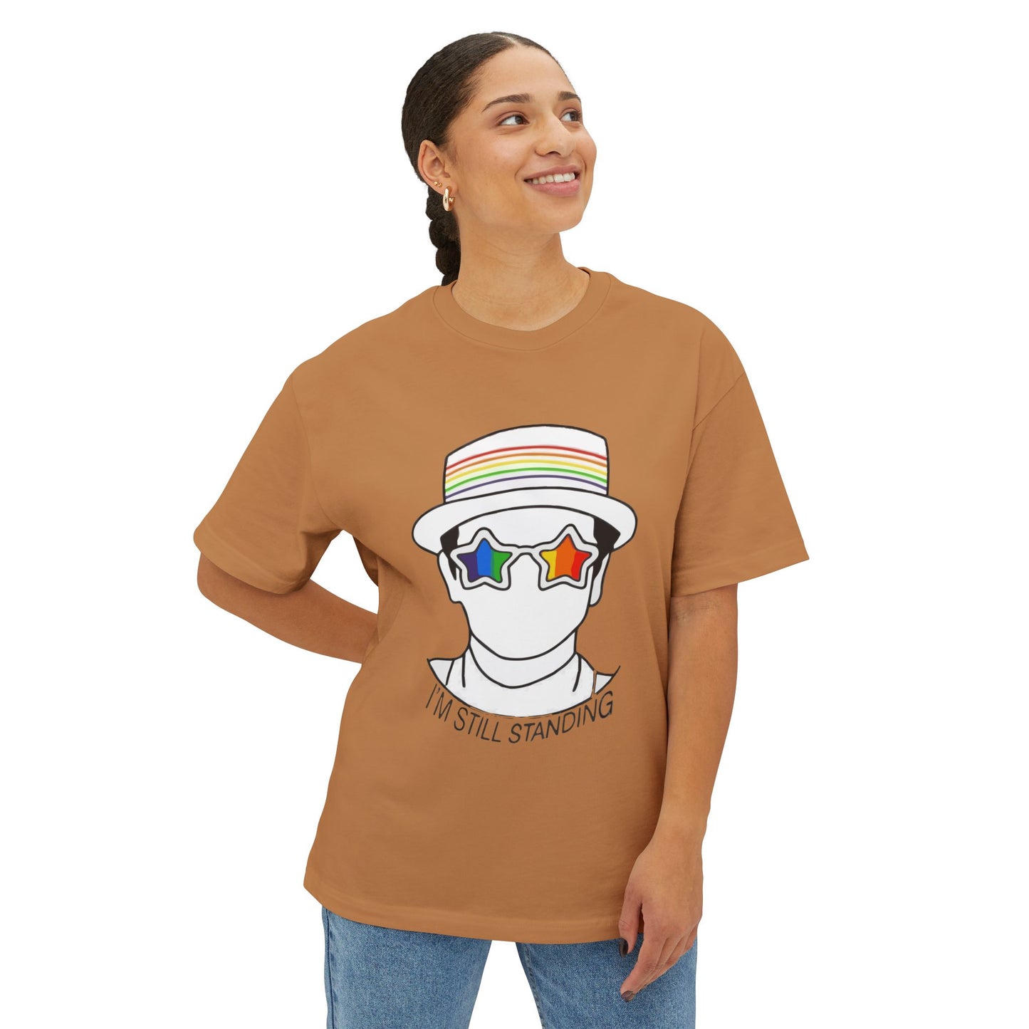 I’m Still Standing Unisex Oversized Boxy Tee - snazzymerch