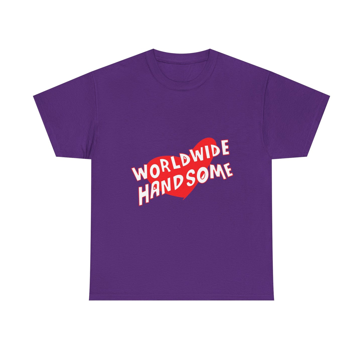 Worldwide Handsome Heart Unisex Heavy Cotton Tee Printify