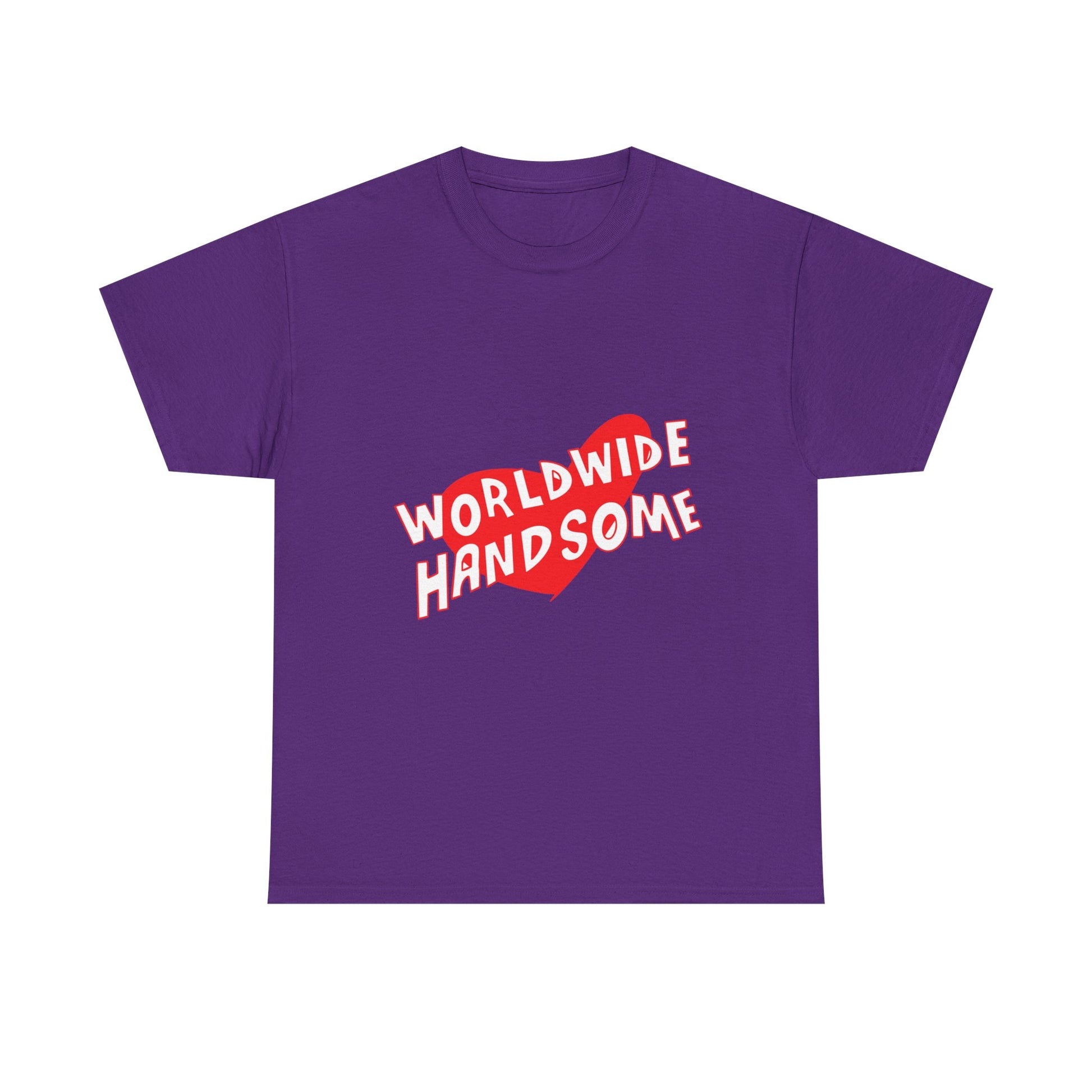 Worldwide Handsome Heart Unisex Heavy Cotton Tee Printify