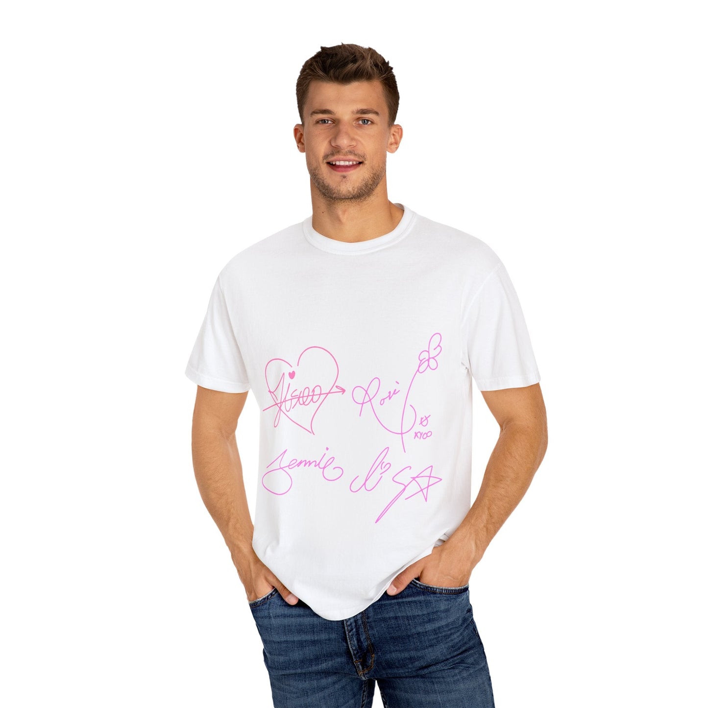 Signature Autograph – Dyed T-shirt Printify