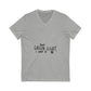 Cosmic Bloom Unisex Jersey Short Sleeve V-Neck Tee - snazzymerch