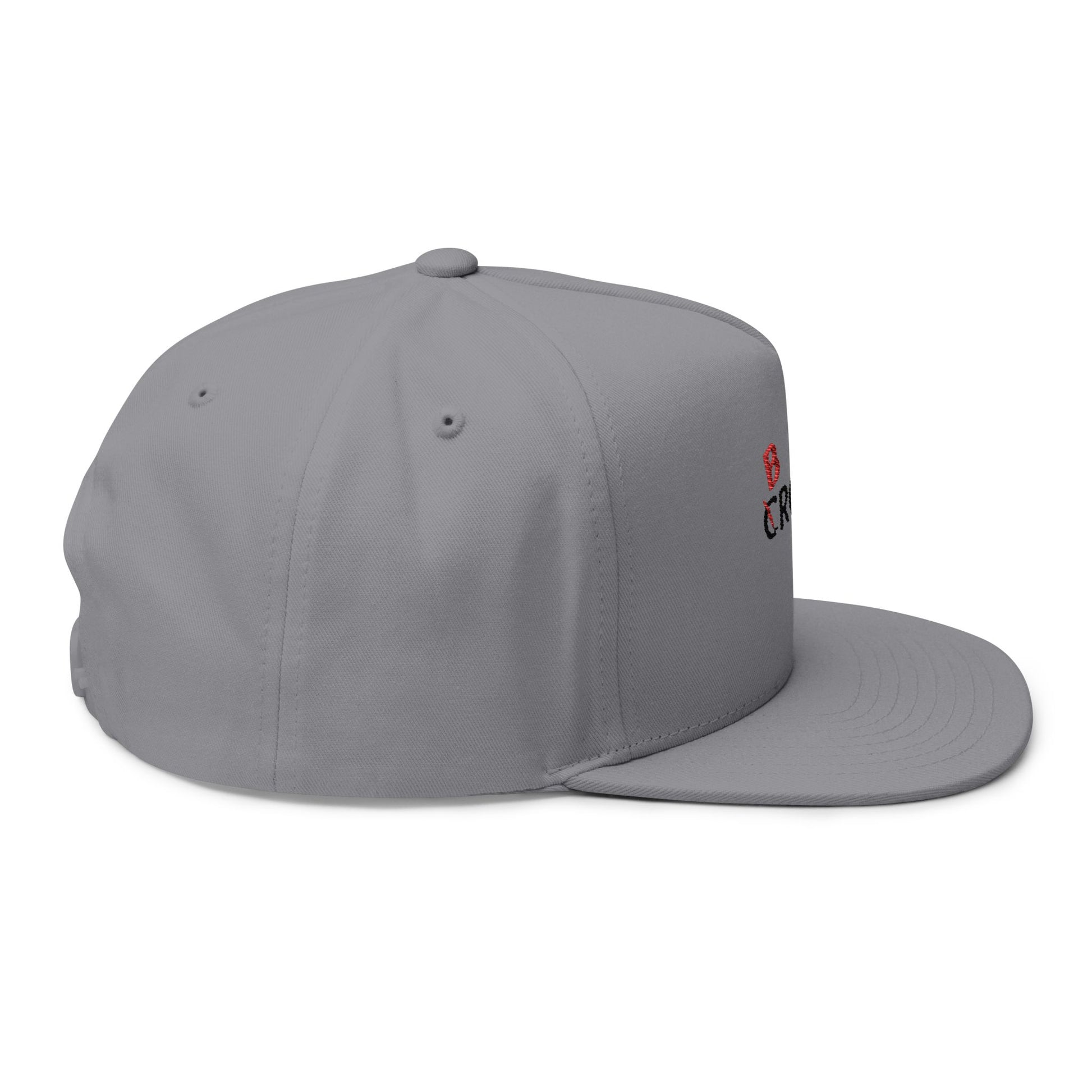 Abstract Red Flag Typography Fill Bill cap - snazzymerch