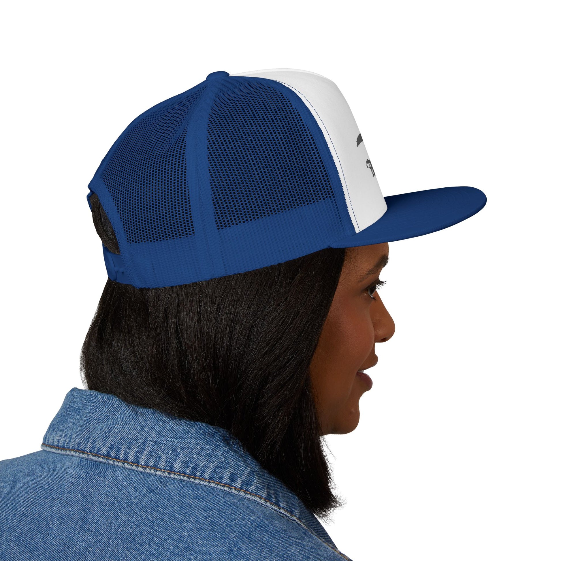 Billie Eilish Inspired Trucker Cap – Eyes & Shadows Gothic Edition Printify