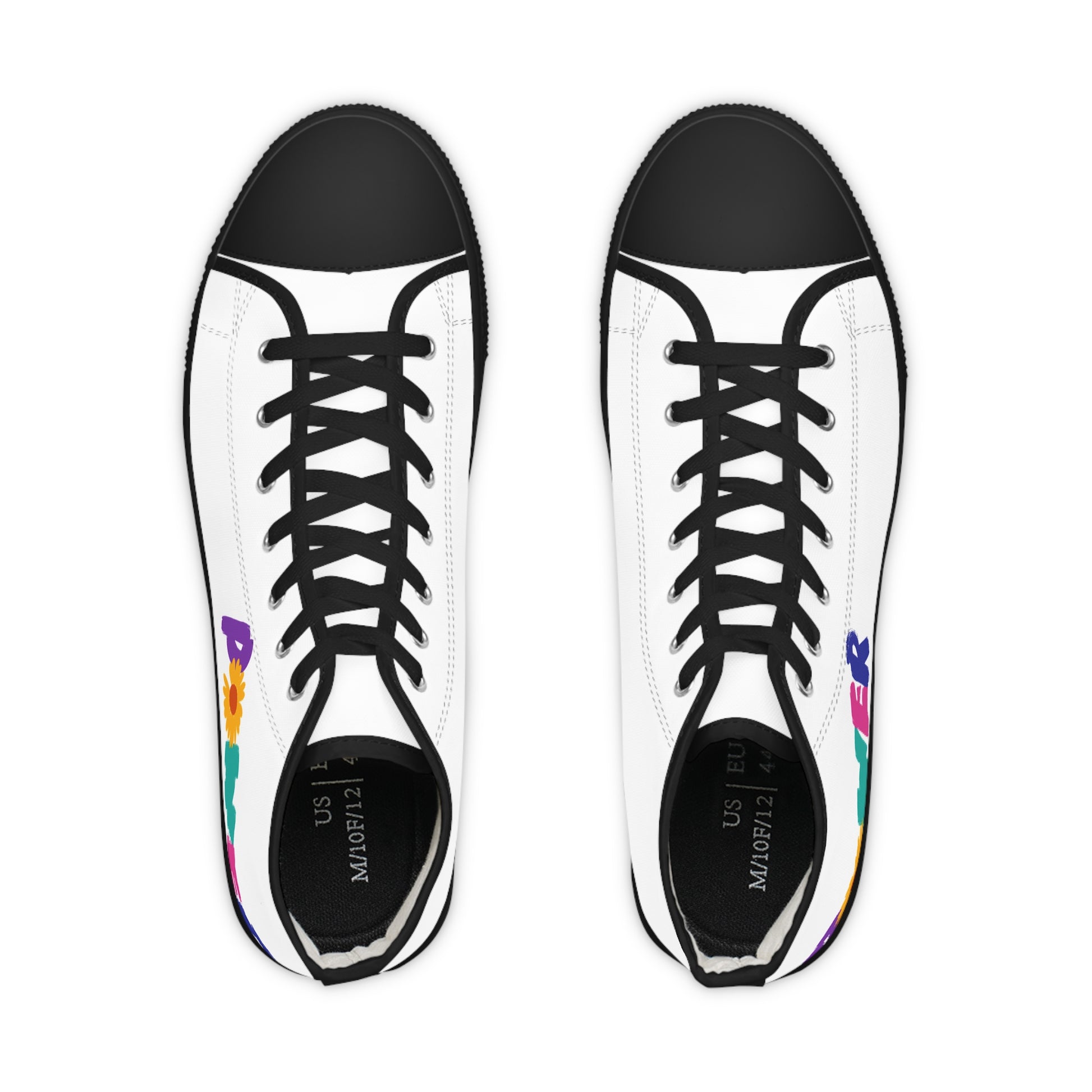 Flower Power Energy High Top Sneakers - snazzymerch