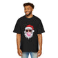 Santa With Sunglasses Men's Heavy Oversized Tee – Christmas Sale Edition Printify
