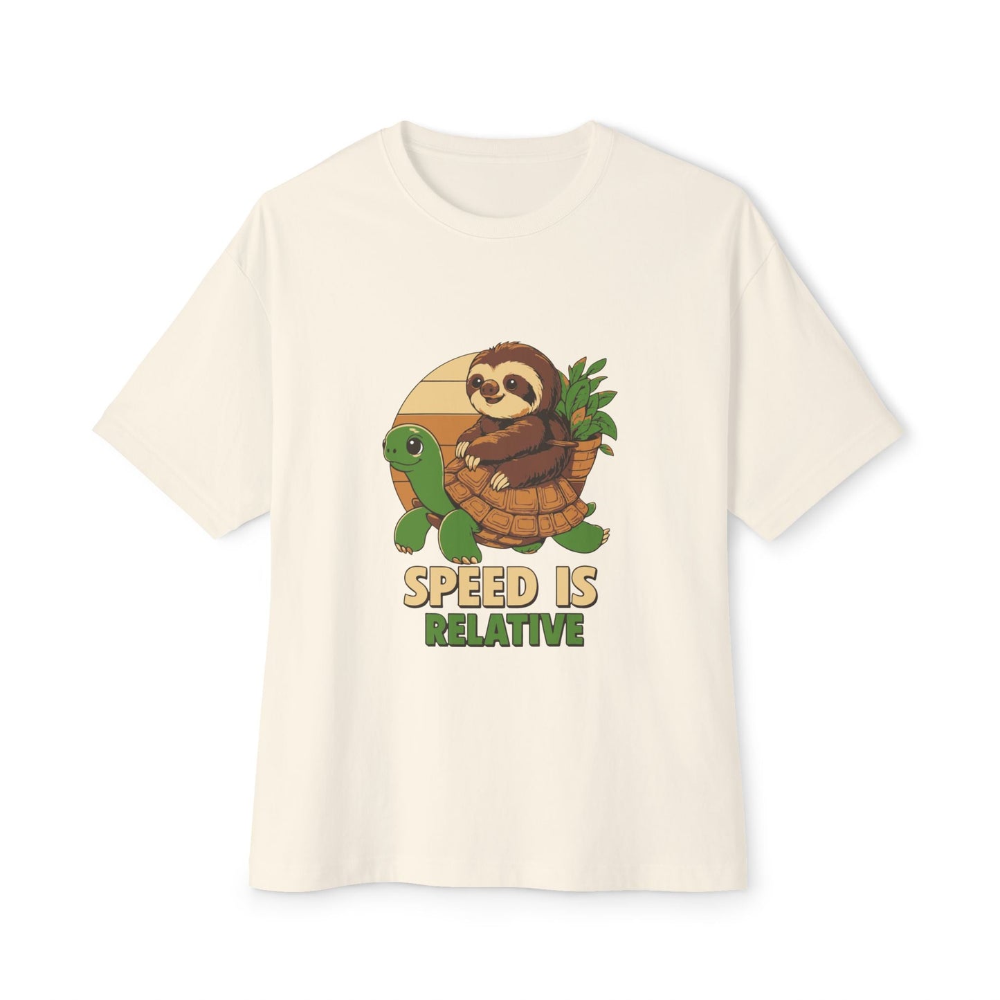 Oversized boxy Tee – Snazzy Speed Edition Printify