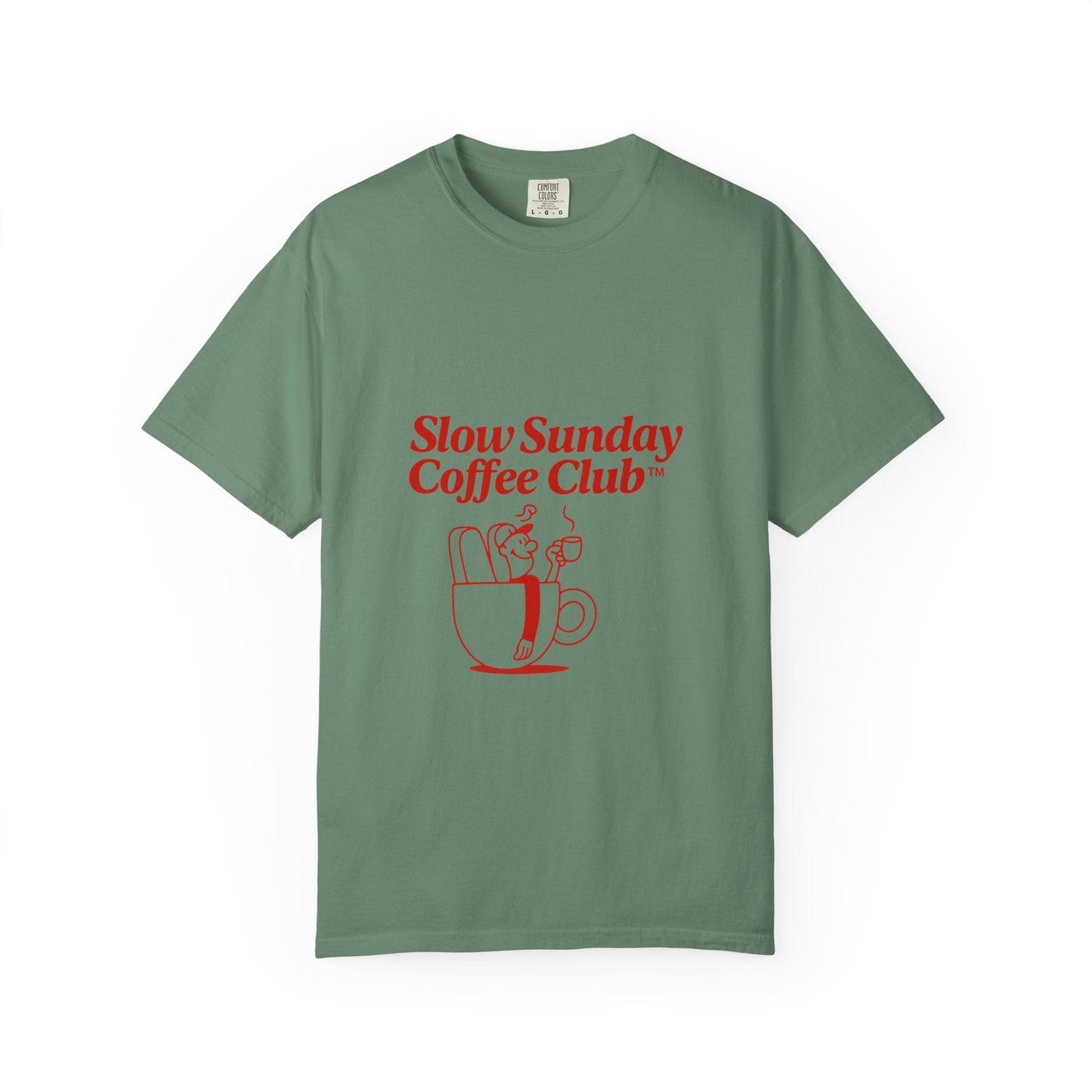 Unisex Garment-Dyed T-shirt – Snazzy Coffe Club Edition Printify
