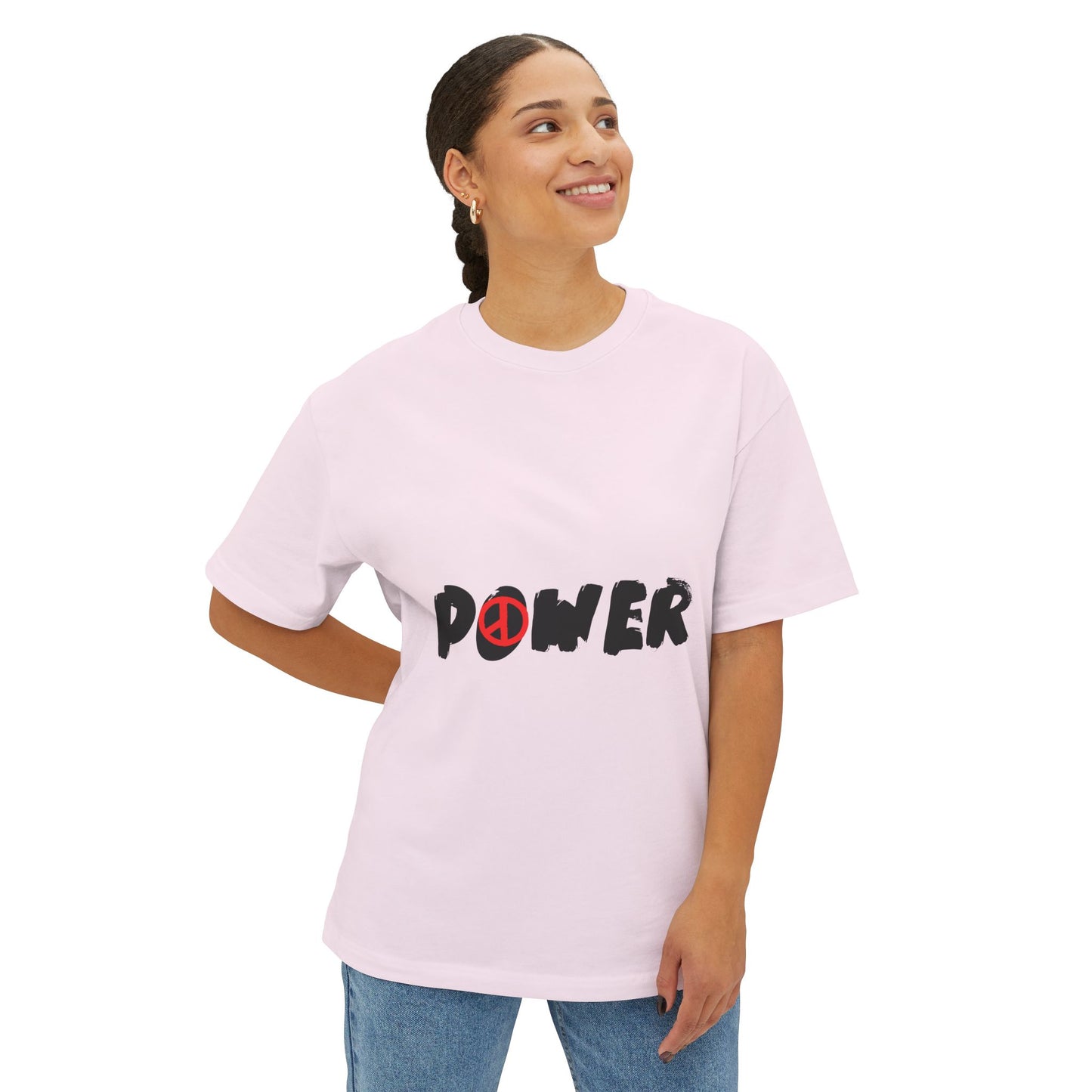 Peace Vibes Streetwear Unisex Oversized Boxy Tee - snazzymerch