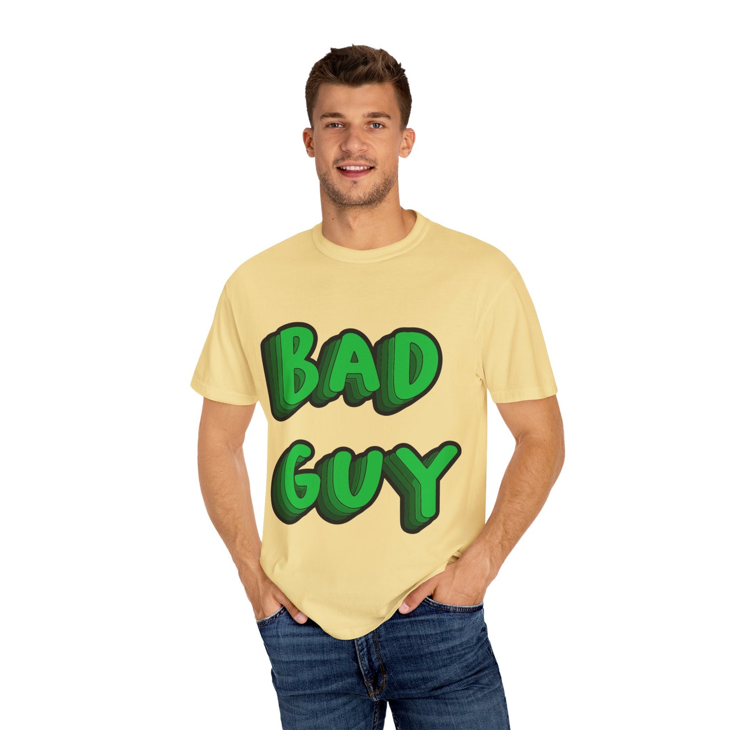 Billie Eilish Inspired Dyed T-shirt – Bold 3D Bad Mood Edition Printify