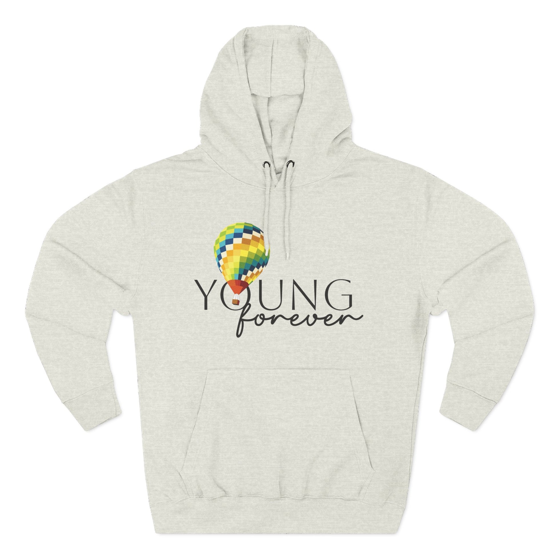 Sky Journey Balloon Three-Panel Fleece Hoodie - snazzymerch