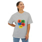 Copy of Copy of Copy of  Orange Divide Symbol Oversized Boxy Tee Printify