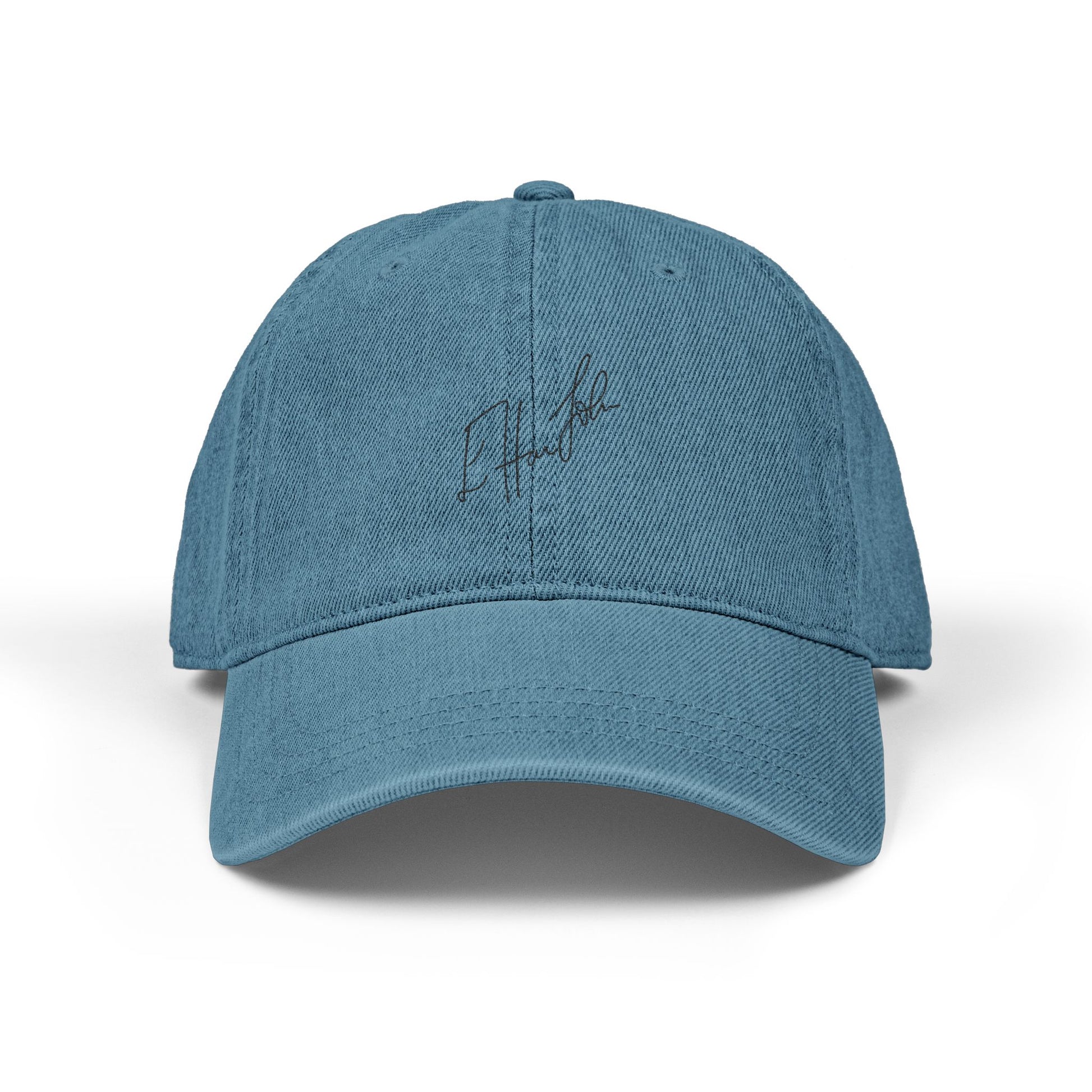 Rainbow Hat Illustration Denim Hat (Embroidery) - snazzymerch