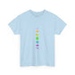 Rainbow Lunar Phases Unisex Cotton Tee Printify