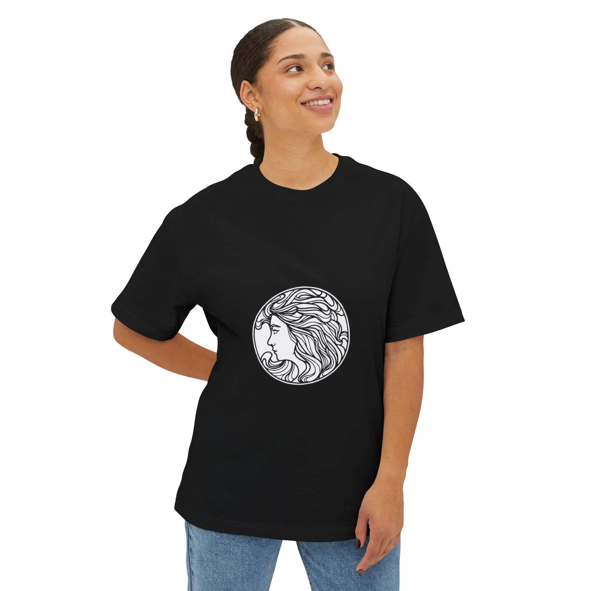 Muse Silhouette Unisex Oversized Boxy Tee - snazzymerch