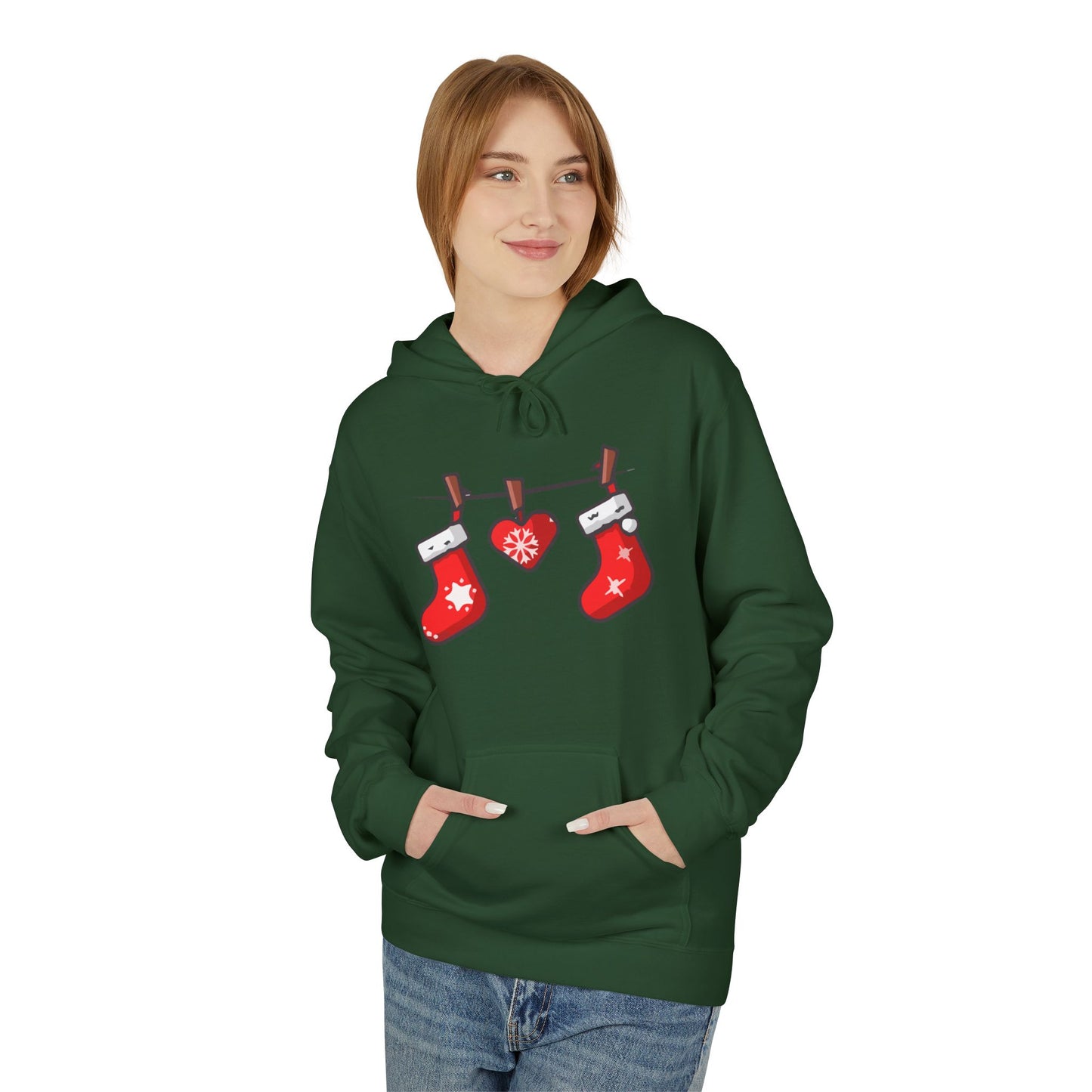 Hanging Stockings Christmas Hoodie – Holiday Edition Printify