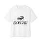 Red Typography Unisex Oversized Boxy Tee - snazzymerch