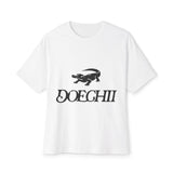 Red Typography Unisex Oversized Boxy Tee - snazzymerch