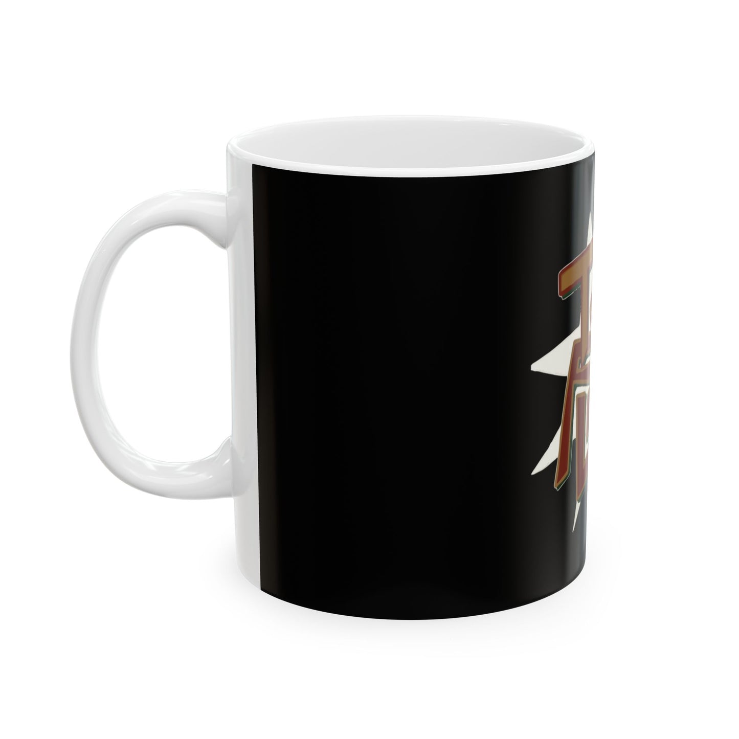 Geometric Lettering Ceramic Mug, (11oz, 15oz) - snazzymerch