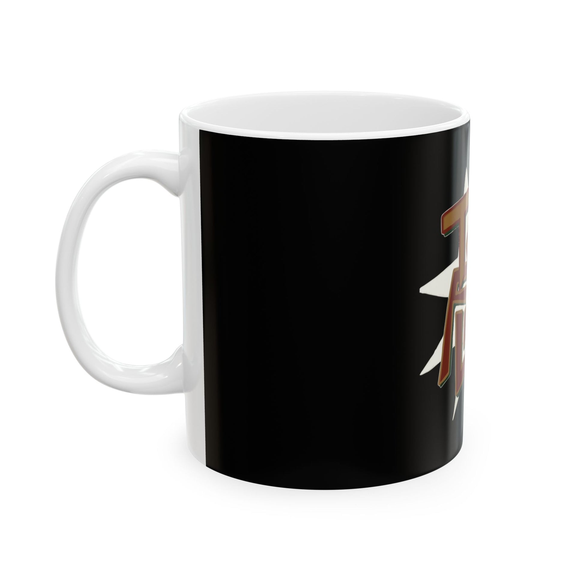 Geometric Lettering Ceramic Mug, (11oz, 15oz) - snazzymerch