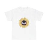 Sunflower Mask Illustration Unisex Heavy cotton Tee Printify